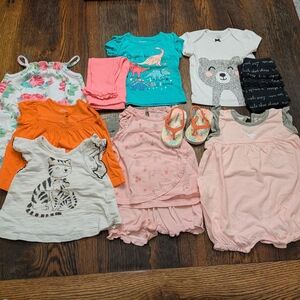 9-12 month Summer Girls Clothes Bundle
